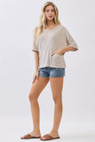 Round Neck Overfit Top