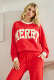 "Merry" Ringer Sweater
