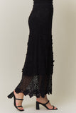 Boho Crochet Maxi Skirt