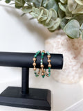 Gold & Teal Bracelet Set