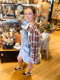 Long Sleeve Plaid Top