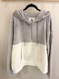 Curvy Plush Half Zip Hoodie