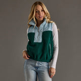 Quilted Sherpa Vest
