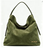 Suede Hobo Shoulder Bag