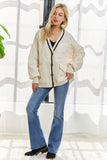 Quilted Sweater Jacket