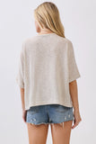 Round Neck Overfit Top