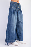 Wide Leg Denim Pants