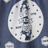 Navy USA Cowgirl Tea Towel
