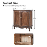 Walnut Accent Cabinet