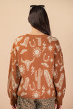 Western Graphic Oversized Sweater