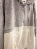 Curvy Plush Half Zip Hoodie