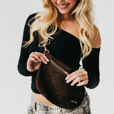 Suede Woven Bum Bag