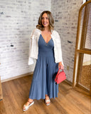 Surplice Wide Leg Jumpsuit
