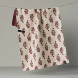 Festive Cranberry Luxe Kitchen Towel