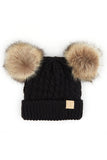 C.C. Beanies Kids Double Pom Hat