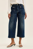 Judy Blue Wide Crop Utility Jeans