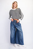 Wide Leg Denim Pants