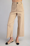 Gingham Straight Leg Pants