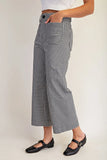 Gingham Straight Leg Pants