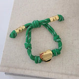 Knotty Cord Heart Bracelet