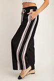 Lace Trim Drawstring Track Pants