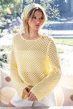 Crochet Scallop Trim Sweater
