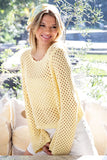 Crochet Scallop Trim Sweater