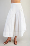Cropped Culotte Pants