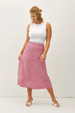 Curvy Floral Midi Skirt