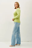 Curvy Crew Neck Knit Sweater
