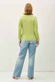 Curvy Crew Neck Knit Sweater