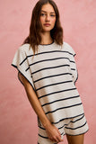 Striped Sleeveless Sweater