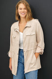 Curvy Cargo Utility Jacket