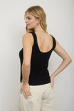 Buttoned Crochet Vest