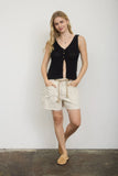 Buttoned Crochet Vest