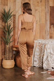 Sleeveless Cargo Jumpsuit