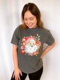 Floral Santa Graphic Tee