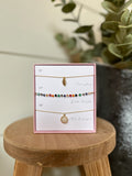 Gold & Multi Color Boxed Necklace Set