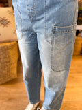 Cropped Denim Overalls