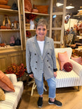 Plaid Front Pocket Blazer