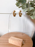 Gold Chunky Hoop Earring Set