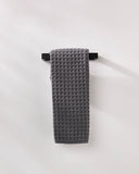 Charcoal Waffle Hand Towel
