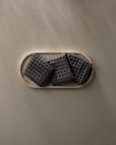 Charcoal Waffle Washcloth Set