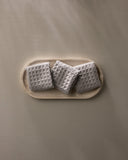 Stone Waffle Washcloth Set