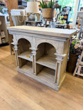 Rustic Arched Open Cabinet
