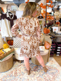 Boat Neck Waist Tie Dress