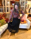 Boho Crochet Maxi Skirt