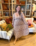 Floral Chiffon Maxi Dress