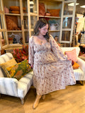 Floral Chiffon Maxi Dress
