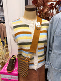 Textured Knit Sweater Vest